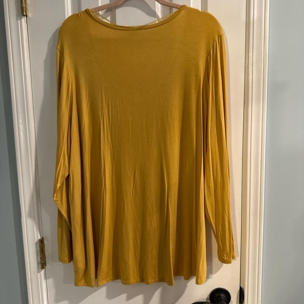 Cable and Gauge Mustard Embroidery Tunic - Picture 3 of 3
